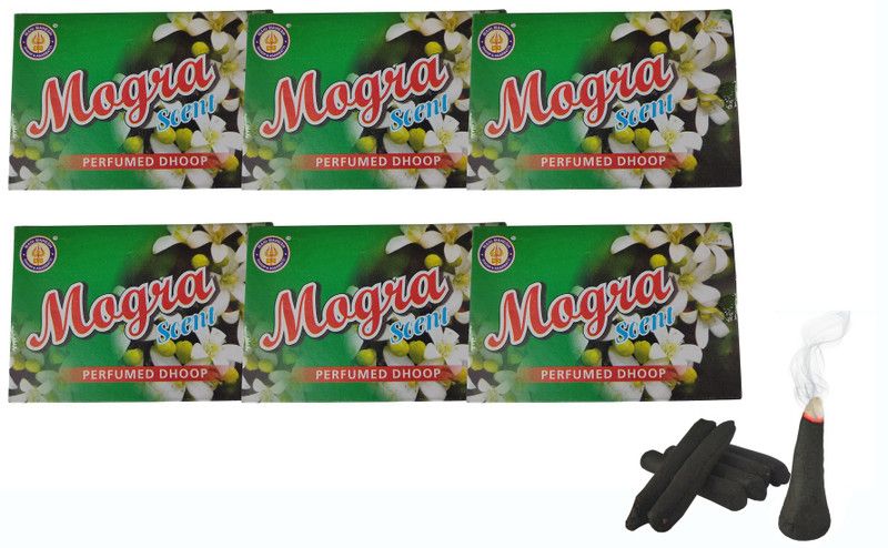 Utkarsh (Pack Of 6) Mogra Scented Incense Sticks Home Essentials Perfumed Dhoop (20 Sticks) for Worship Pooja Meditational Sprituality Religious Purposes Scented  (20, Set of 6)