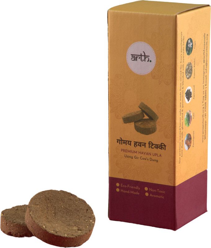 ARTH Premium Panchgavya Havan Tikki for Puja | Gir cow's panchgavya