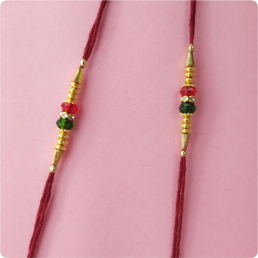 Rakhi Set  (2 Piece Fancy Designer Rakhi for Mens & Kids)