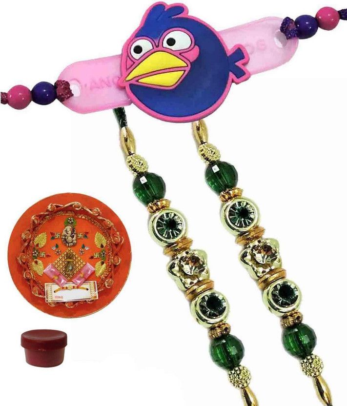 Rakhi Set  (3 Rakhi 1 Roli and 1 Thali)