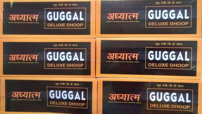 adhyatam Guggal Dhoop Guggul Dhoop  (Pack of 6)