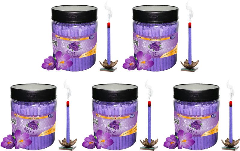 Shankh Lavender Dhoop Stick Pack of 1000 gram (200+200+200+200+200) Fragrance Lavender  (1000, Set of 1)