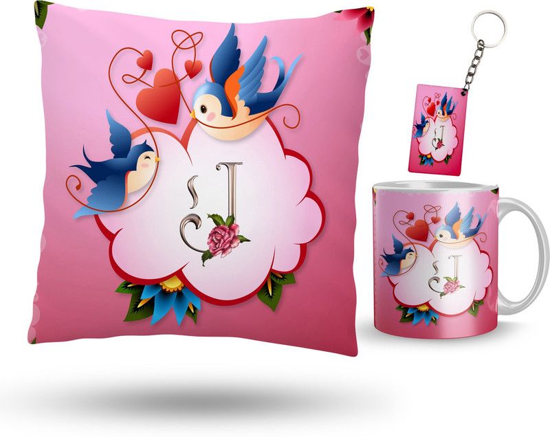 Earnam Cushion, Mug, Keychain Gift Set