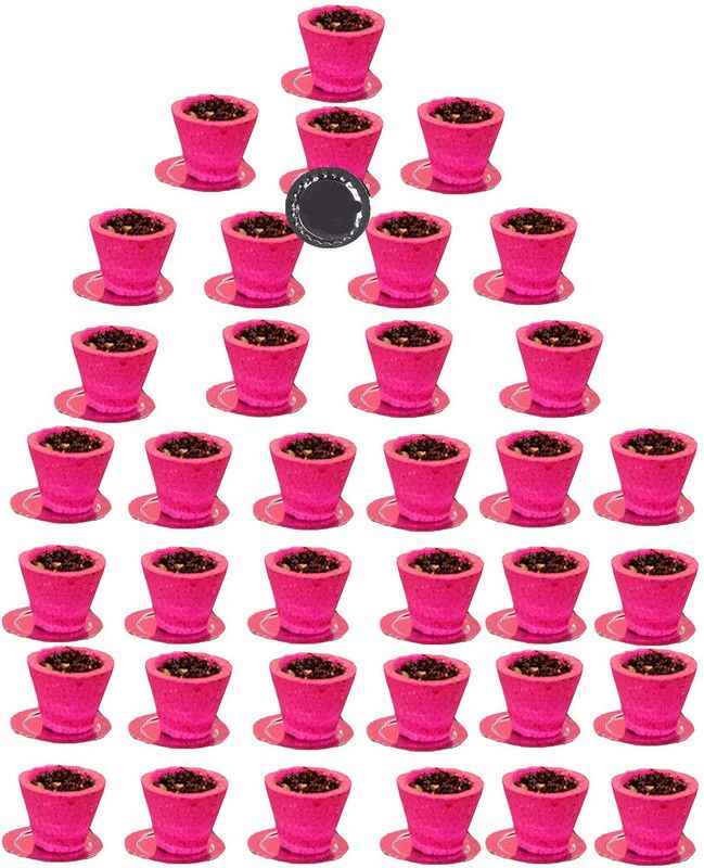 ZILLTOYIN Dhoop Cup for Pooja Meditation, Multi-Flavor Rose | Pack of 36 Pack Rose Dhoop