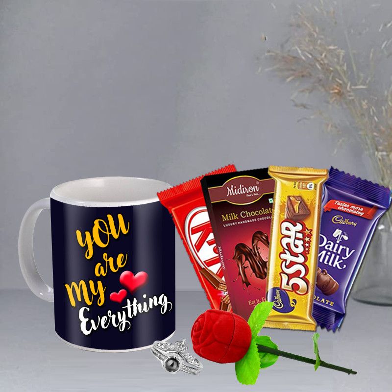 Midiron Valentine’s Day Gift Combo For Couple/Lovers|Valentines Gift For Fiancée/Wife Ceramic Gift Box  (Multicolor)