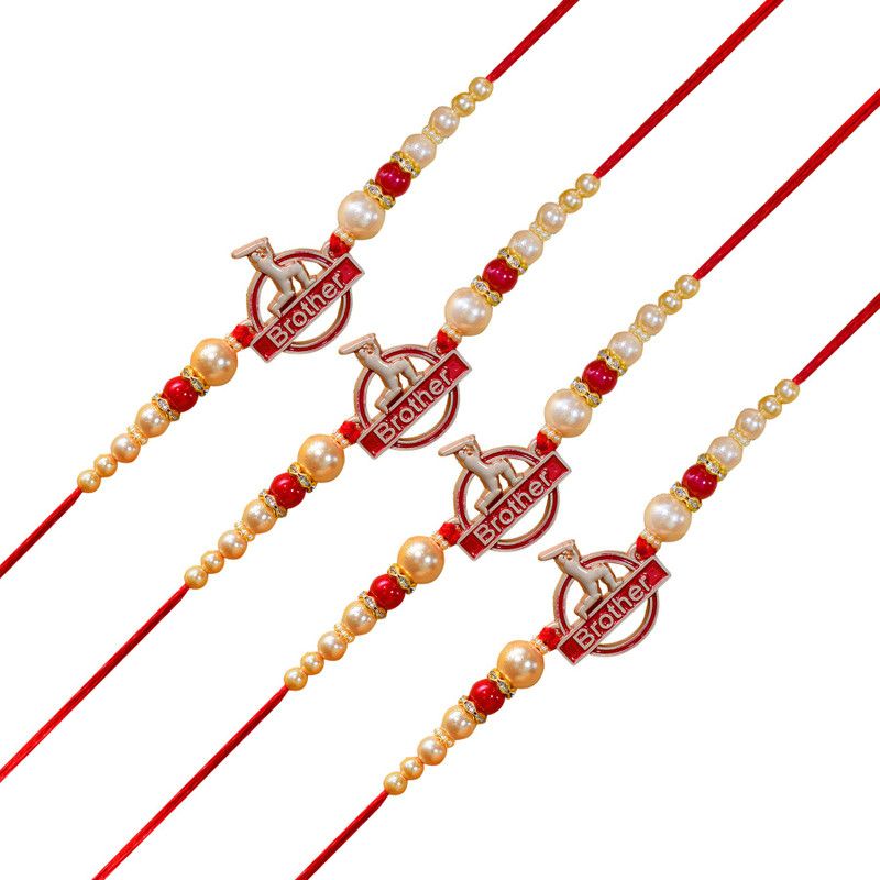 Rakhi Set  (Pack of 4 Rakhi)