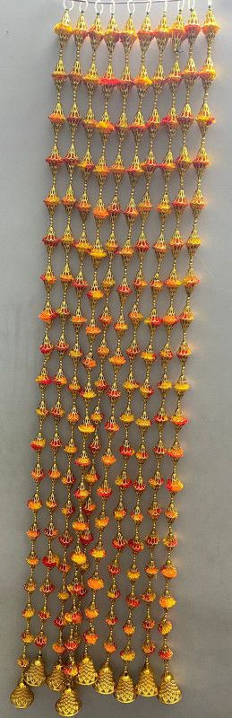 CROWN NIMREET Latest Wall Hanging for Party, Wedding, Room, Home, Door ,Diwali Decoration Toran  (fabric, beads)