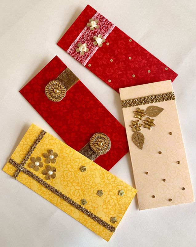 Envelopes  (Pack of 4 Multicolor)