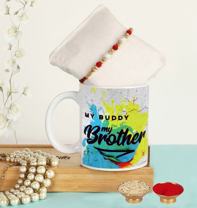 Rakhi Set  (1Rakhi,1Mug& Chawal Roli)