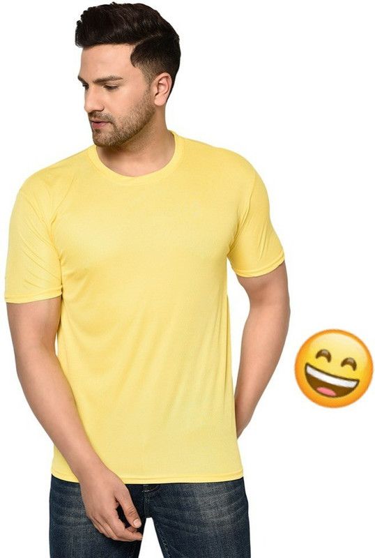 InkTees Men Round Neck Tshirt_Yellow_L