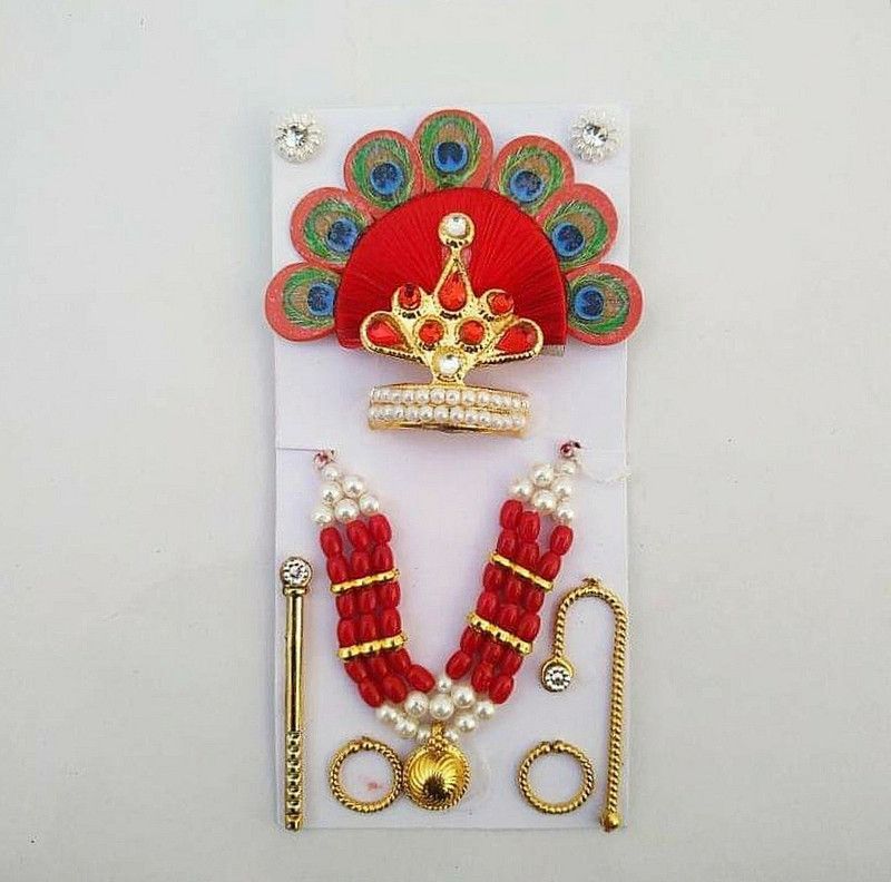 Any Fashion Designer Shringar set for Laddu Gopal ji / Mata ji Deity Ornament  (For small God / Goddess Murti)