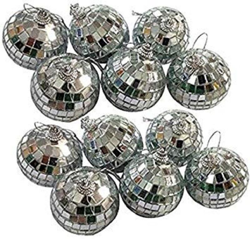 Masti Zone 10 pcs Christmas Tree Ornaments Xmas Tree hangings Balls for Christmas Tree Decoration Hanging Ornaments Pack of 10