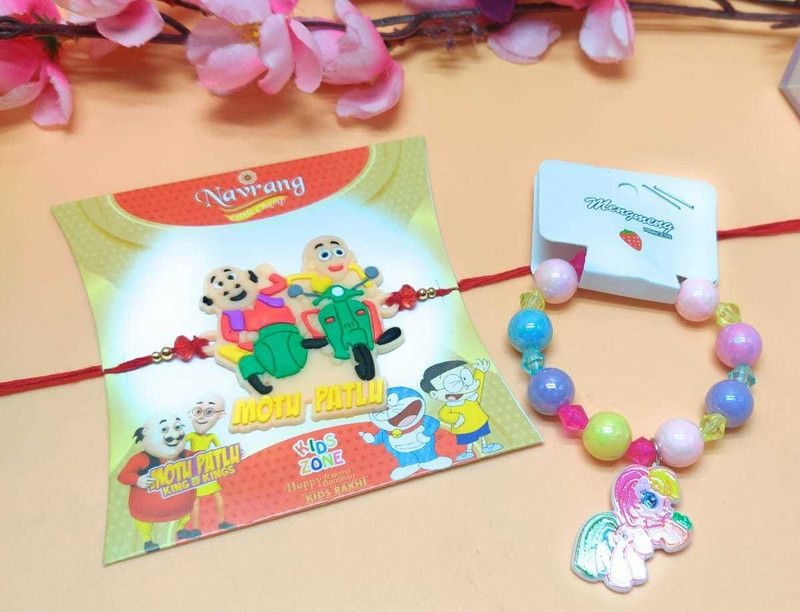 Bracelet, Rakhi Set  (1 rakhi, 1 bracelet)