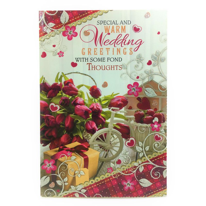 Almoda Creations Wedding Day Greeting Card  (Multicolor, Pack of 1)