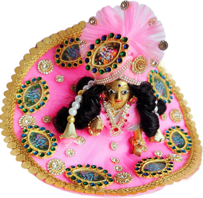 Laddu-Gopal, Krishna G, Thakur-G, Bal-Gopal, size 0 &1 - 4 inch Dress  (Cotton)