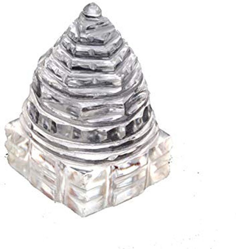 Bansiwal Crystal Sphatik Shri Shree Yantra Vastu Remedies Products For Home Temple (40 - 50 gm) Crystal Yantra  (Pack of 1)
