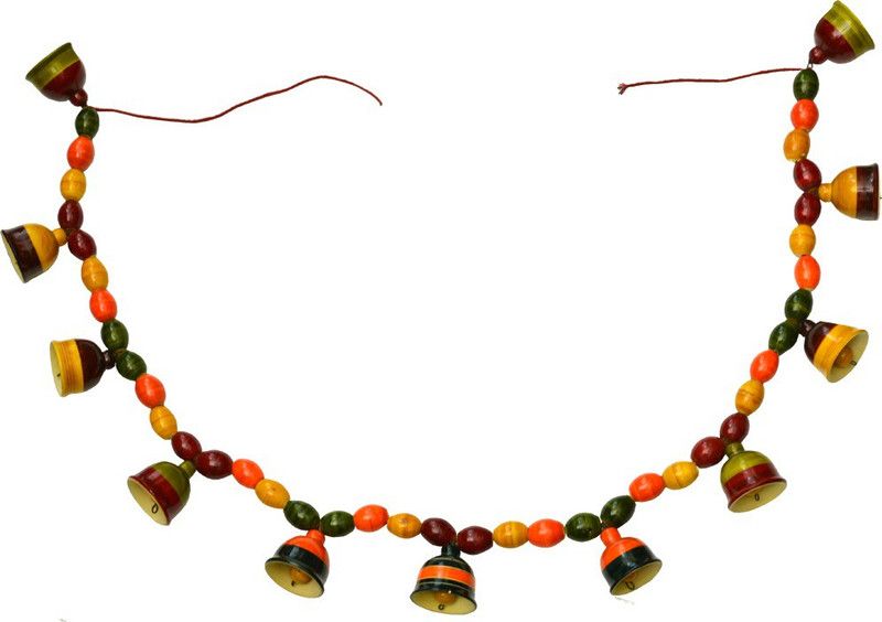 Santarms Handmade Wooden Bell Toran Toran  (Wooden)