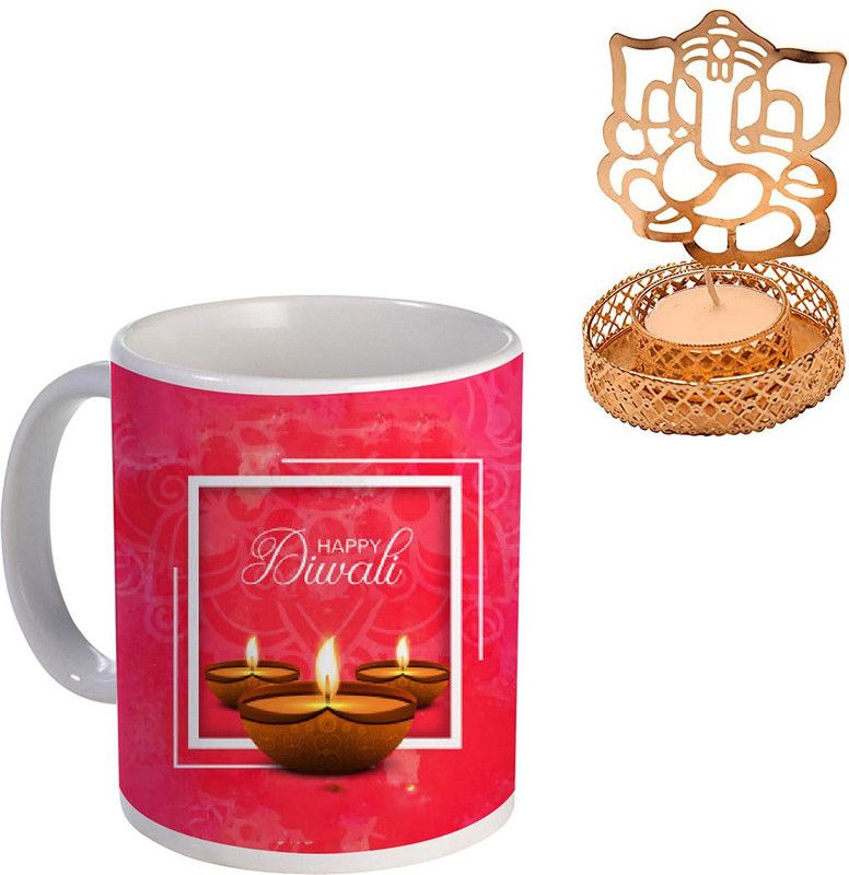 COLOR YARD Mug, Candle Tealight Holder Gift Set
