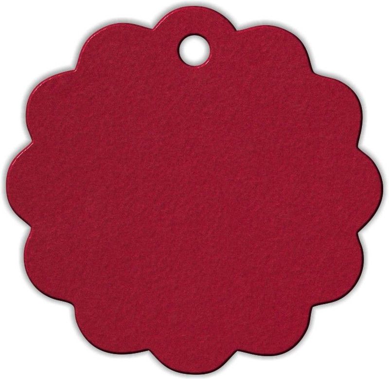 CVANU Creative Ideas Of Gift Tags Blank Label Hang Tag Double-Sided Printable Handmade Art/ Kraft With Golden Strings For Festival Decoration Events Small Business etc 200pcs- Guardsman Red Colour Greeting Card  (Guardsman Red, Pack of 200)