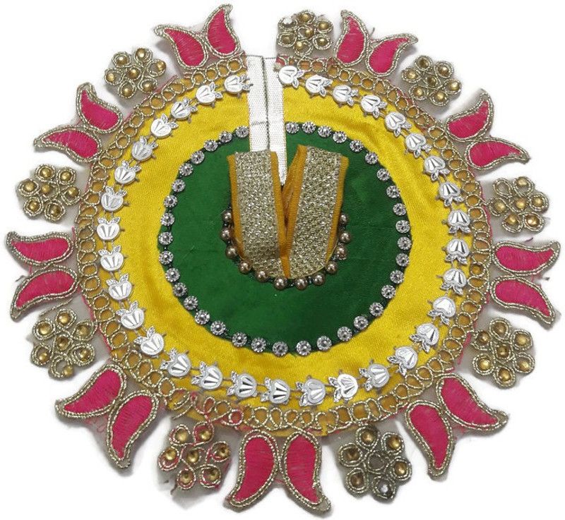 Nand Gopal Traders laddu gopal fancy dress (size-4 No. , length -8 inch ) Dress  (Cotton)