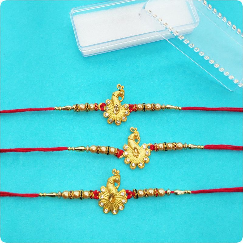 Rakhi Set  (3 Piece Premium Designer Rakhi for Mens & Kids)