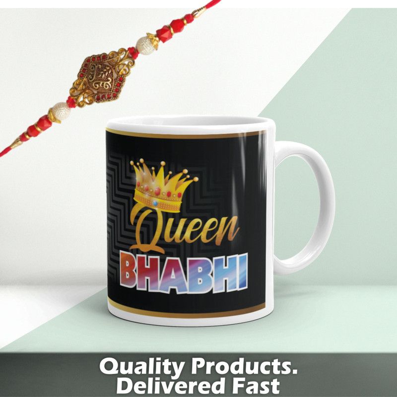 TREND INN Mug  (PACK OF 1 (1 RAKHI AND 1 MUG))