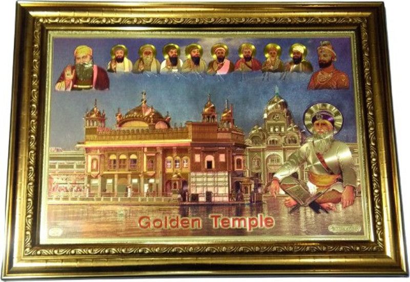ROYALSHOP GOLDEN TEMPLE PHOTO FRAME SIZE 35X25 CM =1 Religious Frame