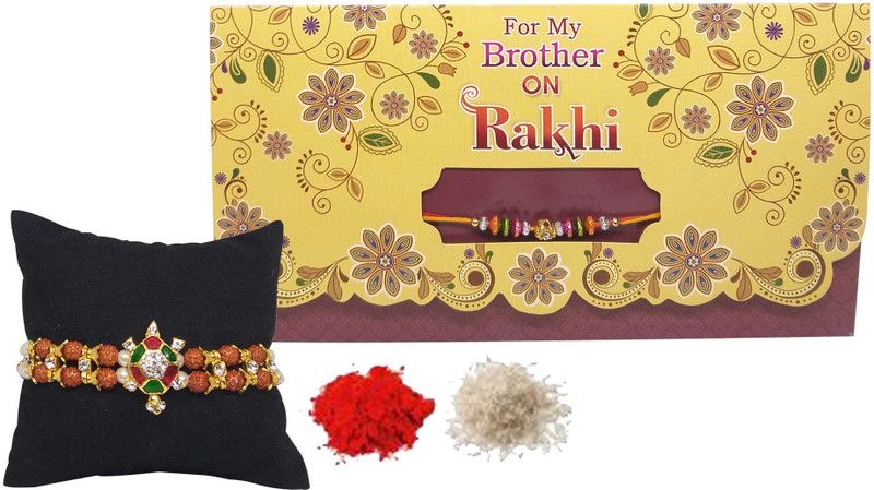 Chawal Roli Pack, Greeting Card, Rakhi Set  (1 set)