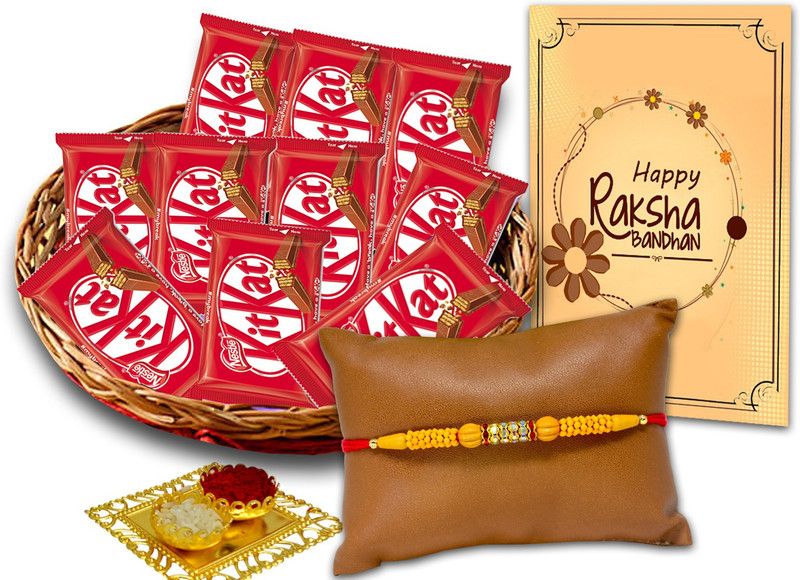 Midiron Rakhi gift for brother, Pearl Rakhi for Brother, Plastic Gift Box  (Multicolor)