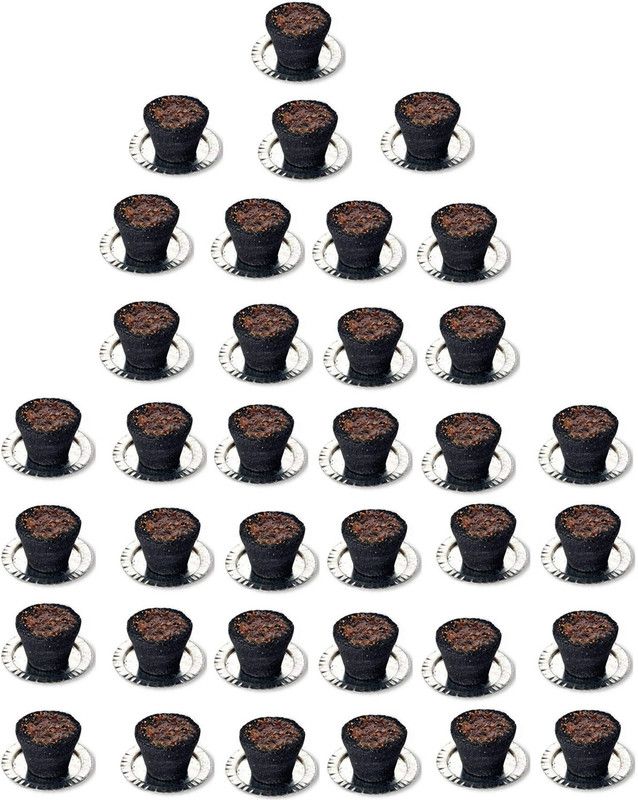 Signamio Dhoop Cup with Burner Plate for Pooja Meditation, Festivals and Spiritual Events of Multi-Flavor Loban | Pack of 36 Pack Orchid Dhoop  (Pack of 36)