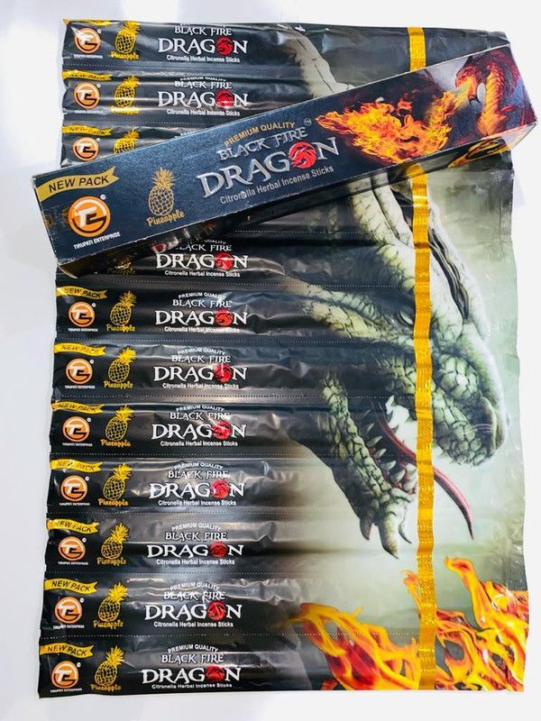 The Craft Store Original Black Dragon Mosquito /Repellent Incense sticks Machhar maar Natrual  (120, Set of 1)