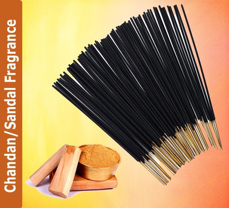 Darshan Sandhya Premium Quality Natural (Low Smoke) Incense Stick Agarbatti with Rose Fragrance, Used for Daily Pooja and Special Pooja with Chandan (Sandal) Fragrance, Pack of 800 Sticks Chandan, Sandal  (800, Set of 1)