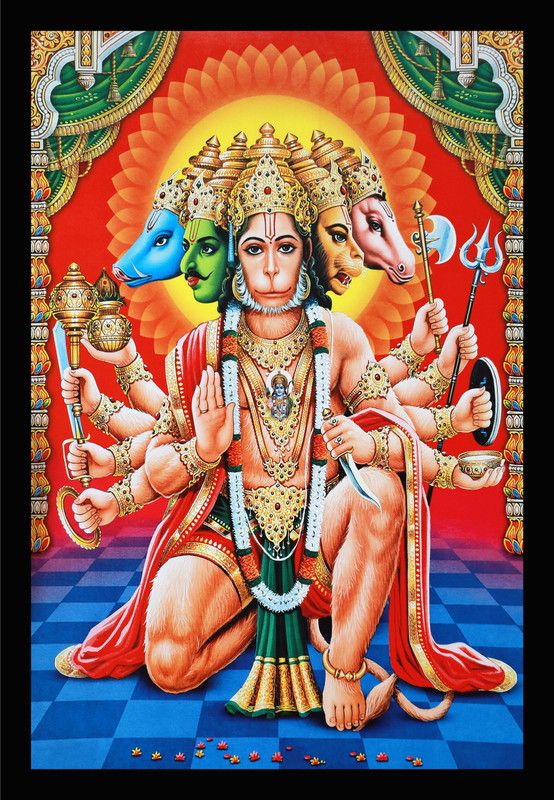 Lacuna Panchmukhi Hanuman Ji Religious Frame