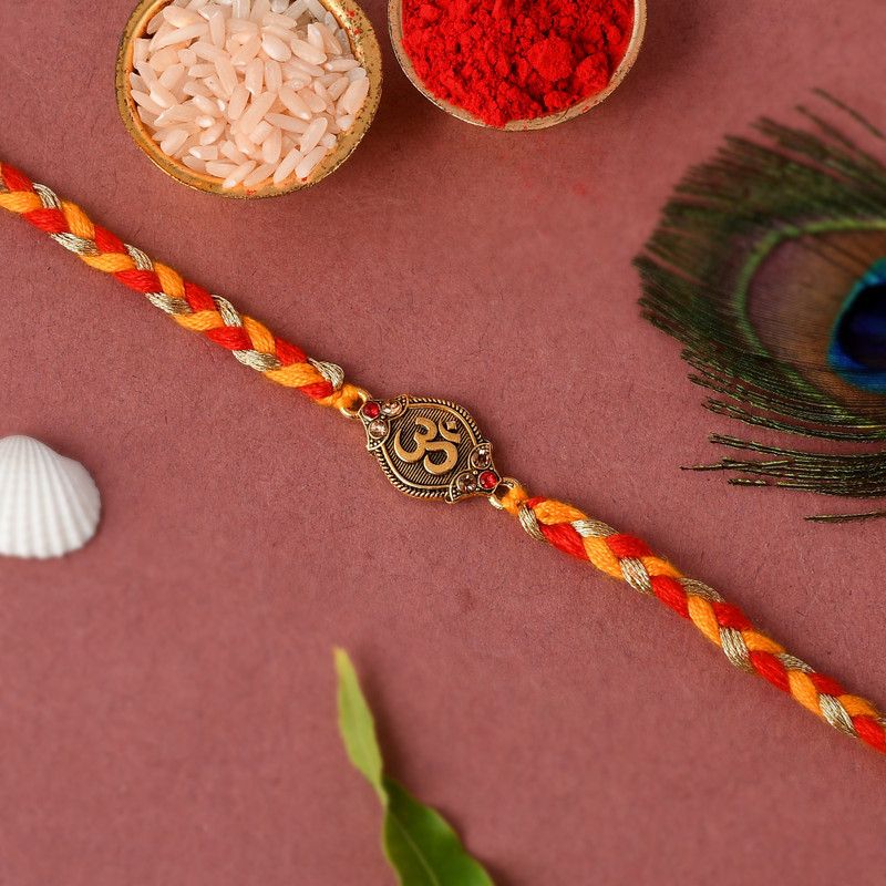 Rakhi Set  (Designer Rakhi with Tilak pack Card.)