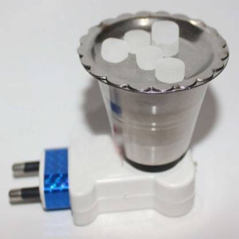 jalaom Steel Kapoor dani Stand for god Pooja Healthy Living by Keeping Kapoor Dhoop Mosquitoes Away Home Office Temple Stainless Steel, Plastic Incense Holder (White, Silver) Steel Incense Holder  (Silver, Multicolor)