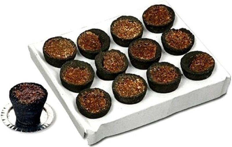 QWEEZER 12 pcs Guggal Loban-Sambrani cups with herbs Dhoop Cone Floral Dhoop  Guggul  (12, Set of 12)