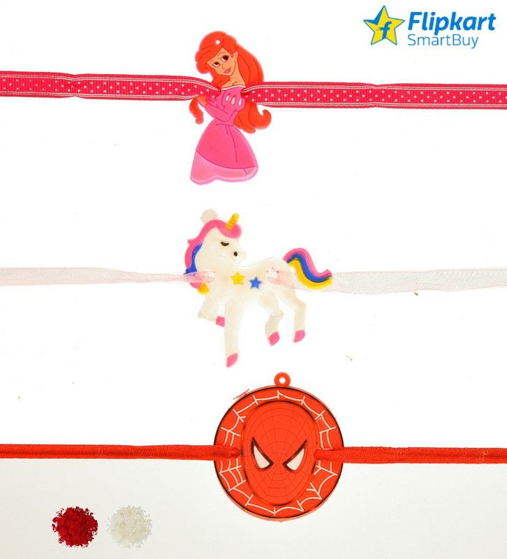 Rakhi Set  (3 Rakhi 1 roli chawal packet)