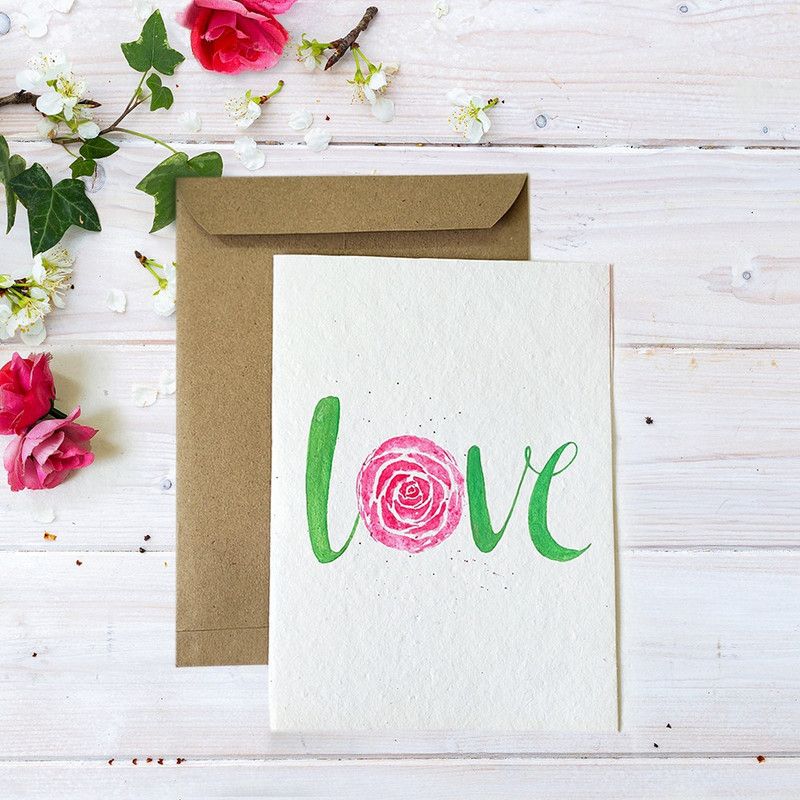 Lazy Crafts Rose, Propose, Couple, Valentine's Day Greeting Card  (Multicolor, Pack of 1)