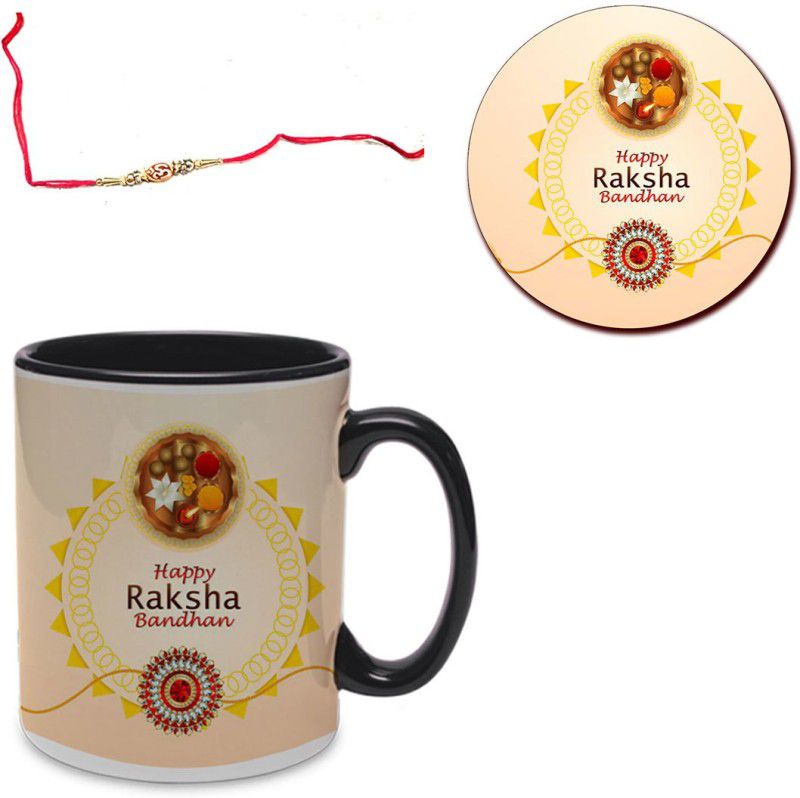 Rakhi Set  (1 Coffee Mug, 1 Coaster, 1 Rakhi)