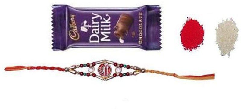 Rakhi Set  (1 tika Set, 1 Chocolate, 1 Rakhi)