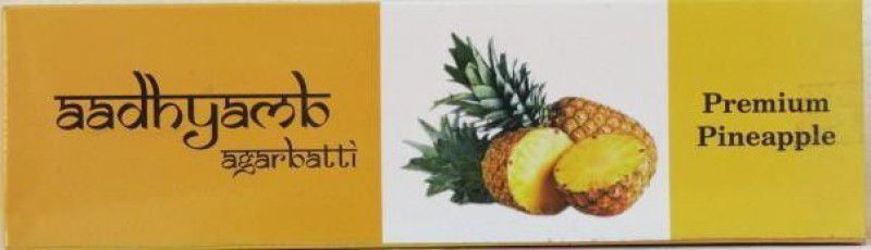 AADHYAMB PINEAPPLE PACK OF 12 Pineapple Fragrance Incense Sticks Agarbatti Pack Of 12  (65, Set of 12)