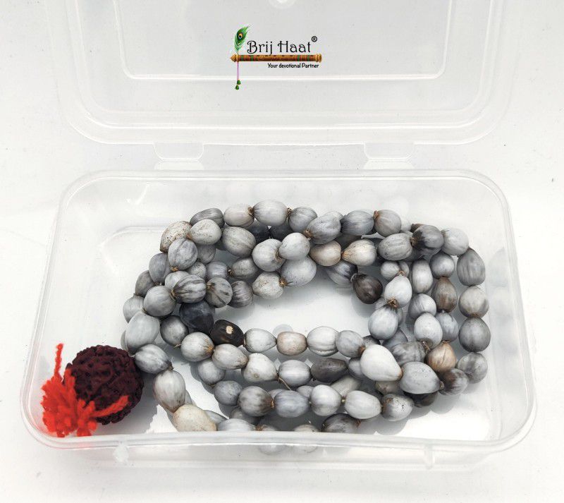 BRIJ HAAT Original Vaijayanti Mala jaap japa mala 108+1 Beads Off-White Deity Ornament  (Vaijayanti)