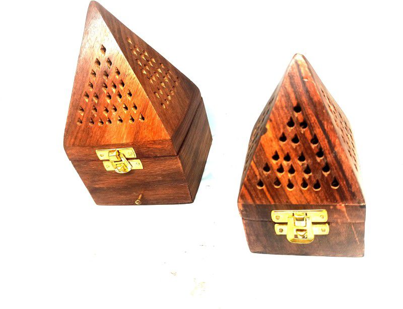 New Handmade incense holder decorative combo Wooden Incense Holder  (Brown)