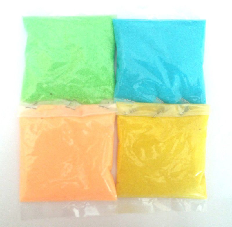 COLORFULL Pack of 4 Rangoli Powder  (Multicolor)
