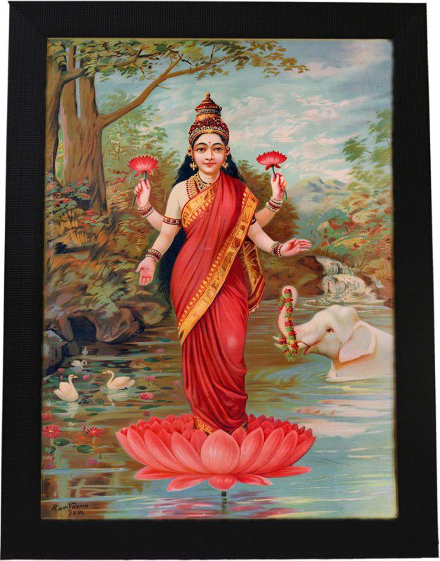 101Temples Goddess Lakshmi Devi Photo Frame Religious Frame