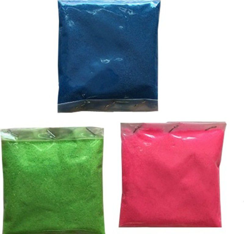 COLORFULL Pack of 3 Rangoli Powder  (Multicolor)