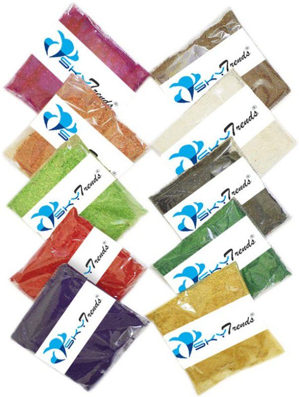 SKY TRENDS Pack of 10 Rangoli Powder  (Multicolor)