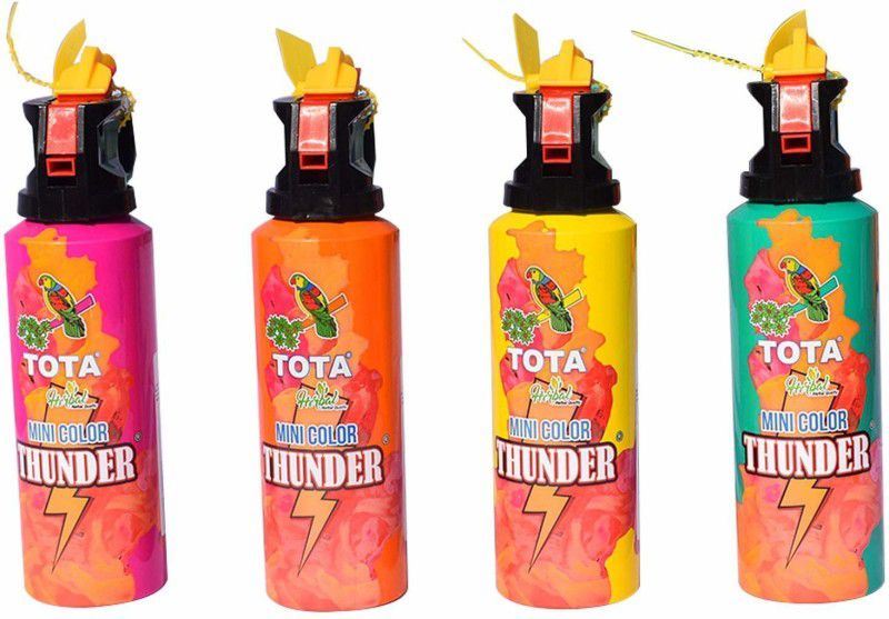 BKYSONLINE Holi Color Powder Pack of 8  (Pink, Green, Yellow, Orange, 0.45 g)