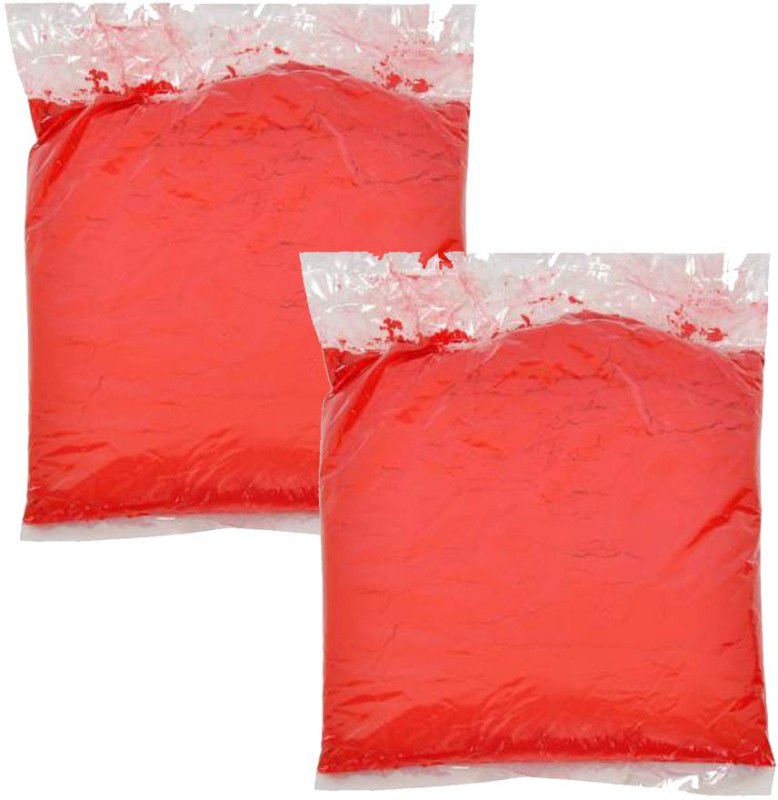 VS Creation Holi Color Powder Pack of 2  (Red, 200 g)
