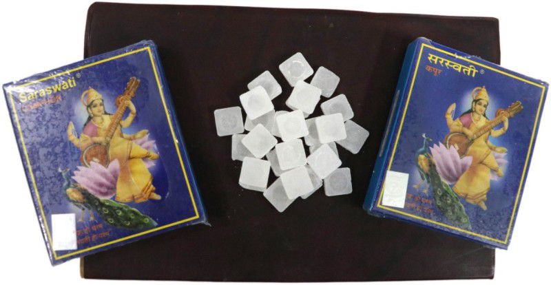 Saraswati Camphor 45 gram, pack of 2 Prayer Kit